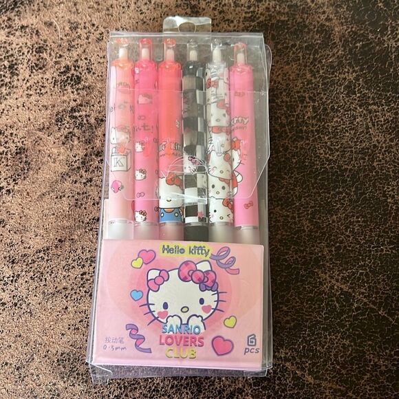 Hello Kitty Gel Pen Set of 6 - Picture 7 of 7